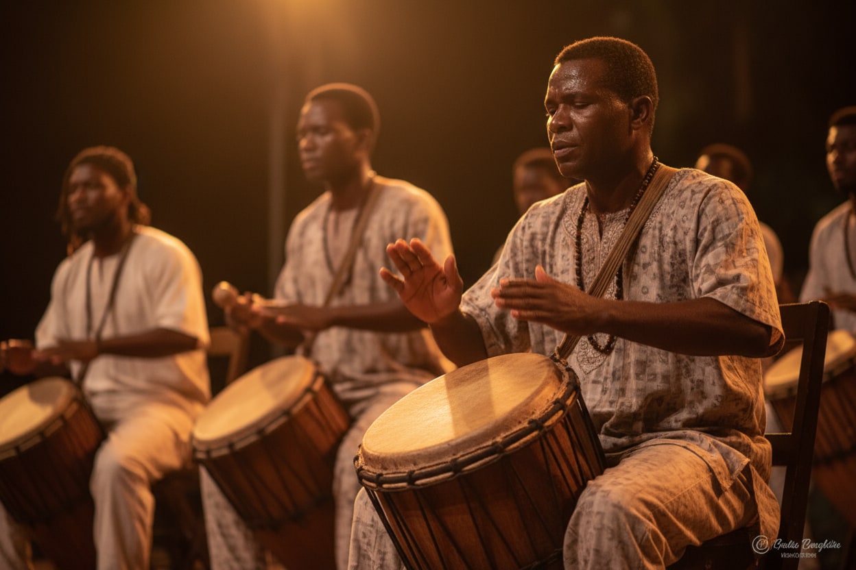 Concert de gwoka traditionnel avec tambours ka en Guadeloupe